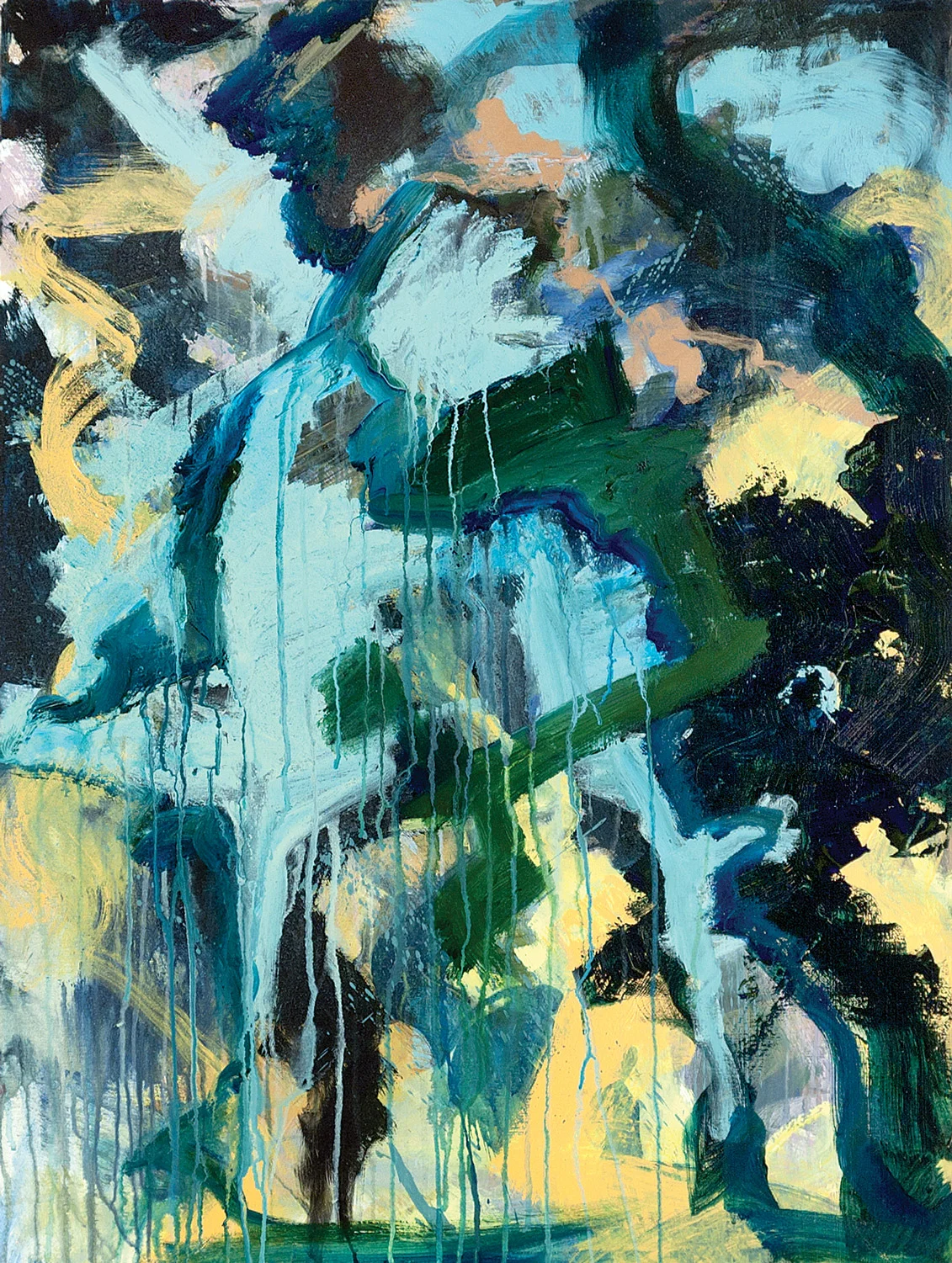 Rain Forest 1 | 40" x 30" | Acrylic on canvas