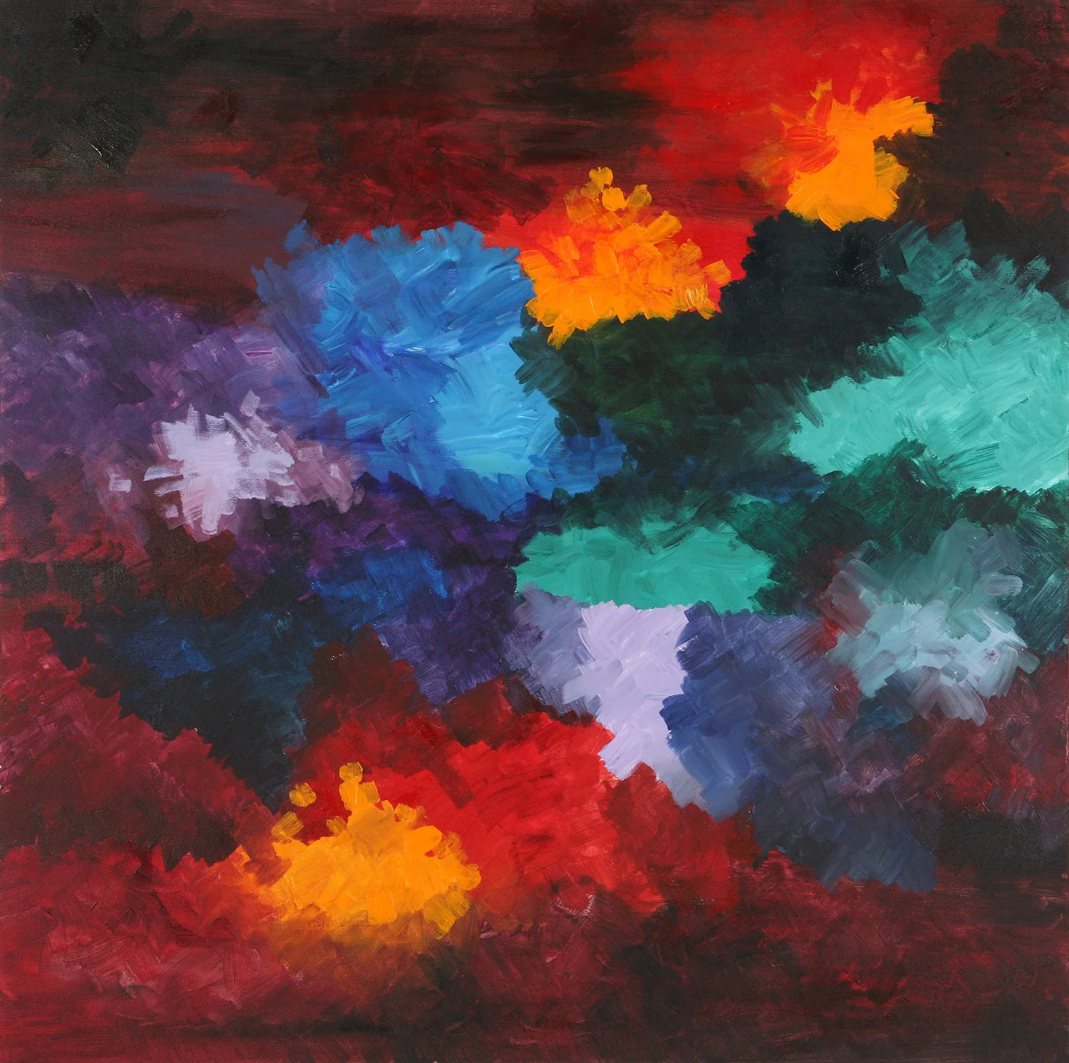 Sunset Colors | 54" x 54" | Acrylic on canvas