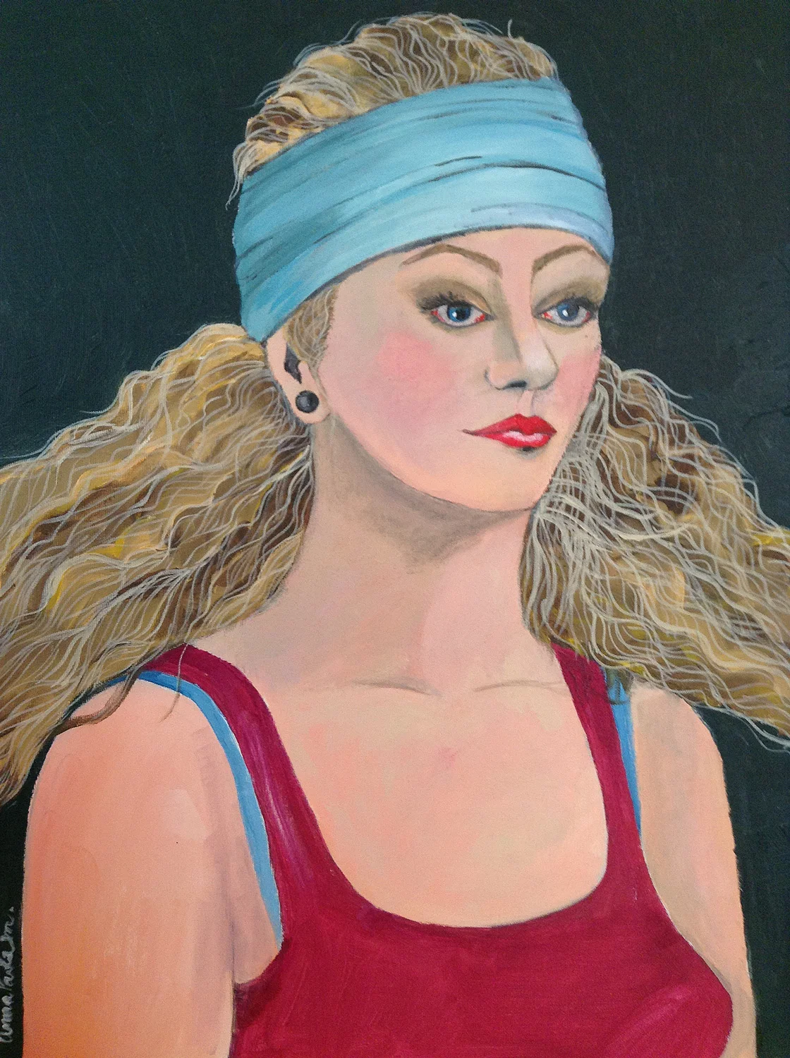 Sporty | 24" x 18" | Acrylic on canvas