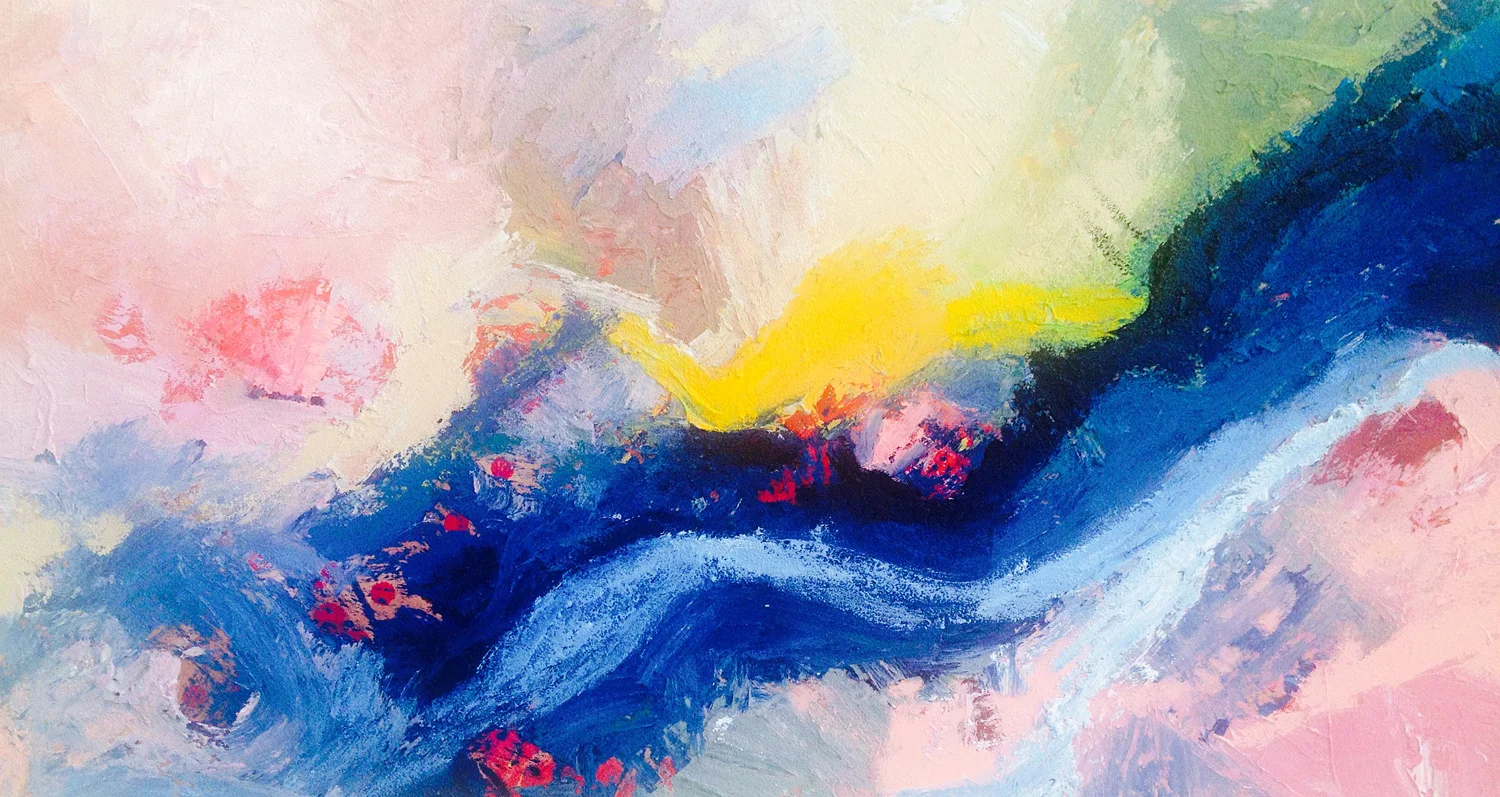 One Day at the Beach | Mixed media on canvas