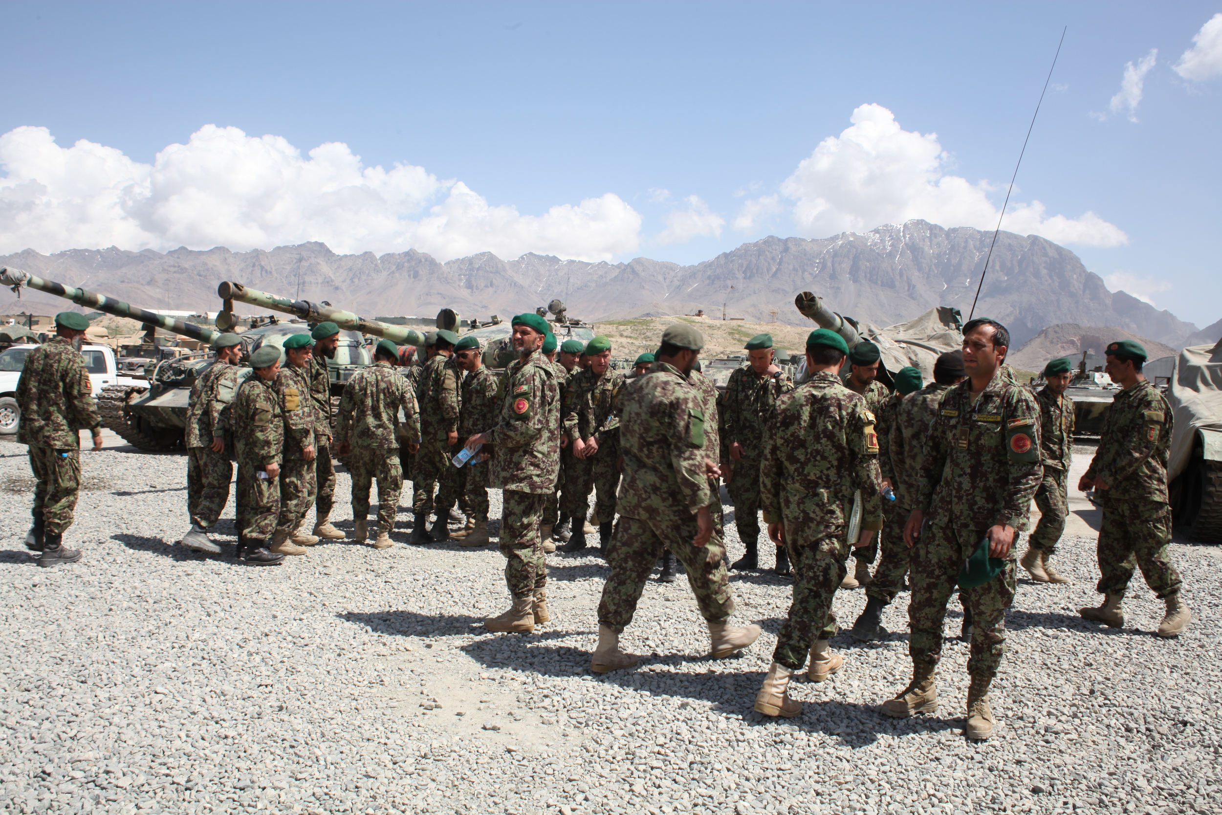  Located just outside of Kabul, the 111 Battalion Military base is home to a faction of the Afghan National Army. Here soldiers from a broad range of tribal, linguistic, and ethnic backgrounds serve together under the umbrella of one Afghanistan.  