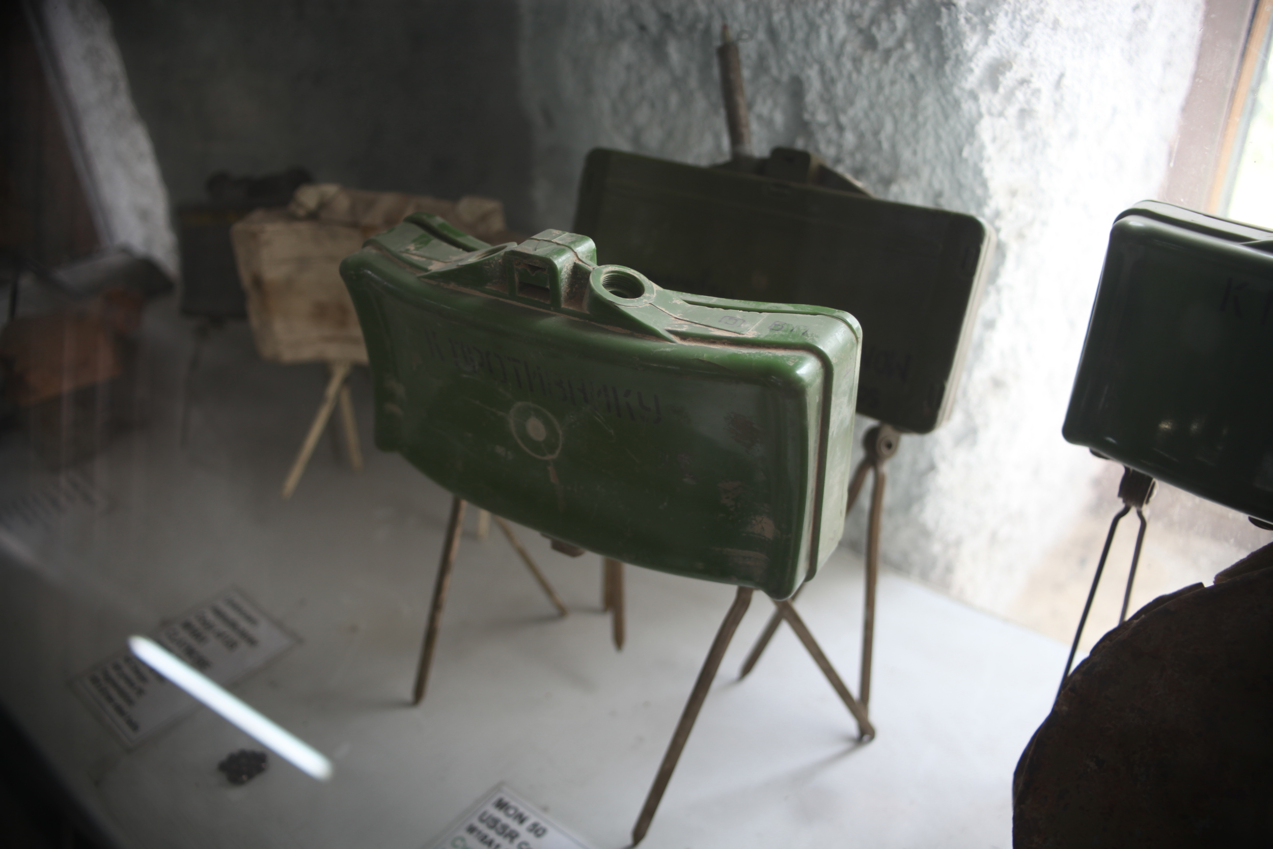   The Omar Mine Museum houses hundreds of unearthed and disarmed land mines ranging from those designed and deployed by the Americans to improvised explosive devices made from ordinary household materials such as urns, flashlights, and other innocuou