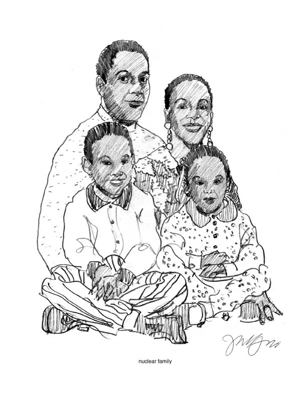 nuclear family  drawing  jan gero