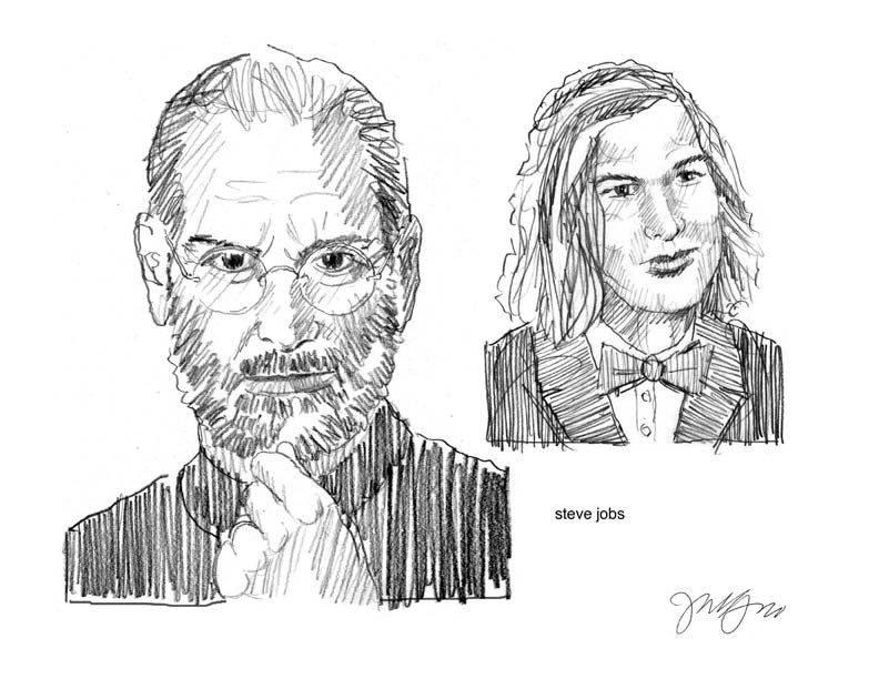 Steve Jobs Sketch by DhavalKatrodiya on DeviantArt