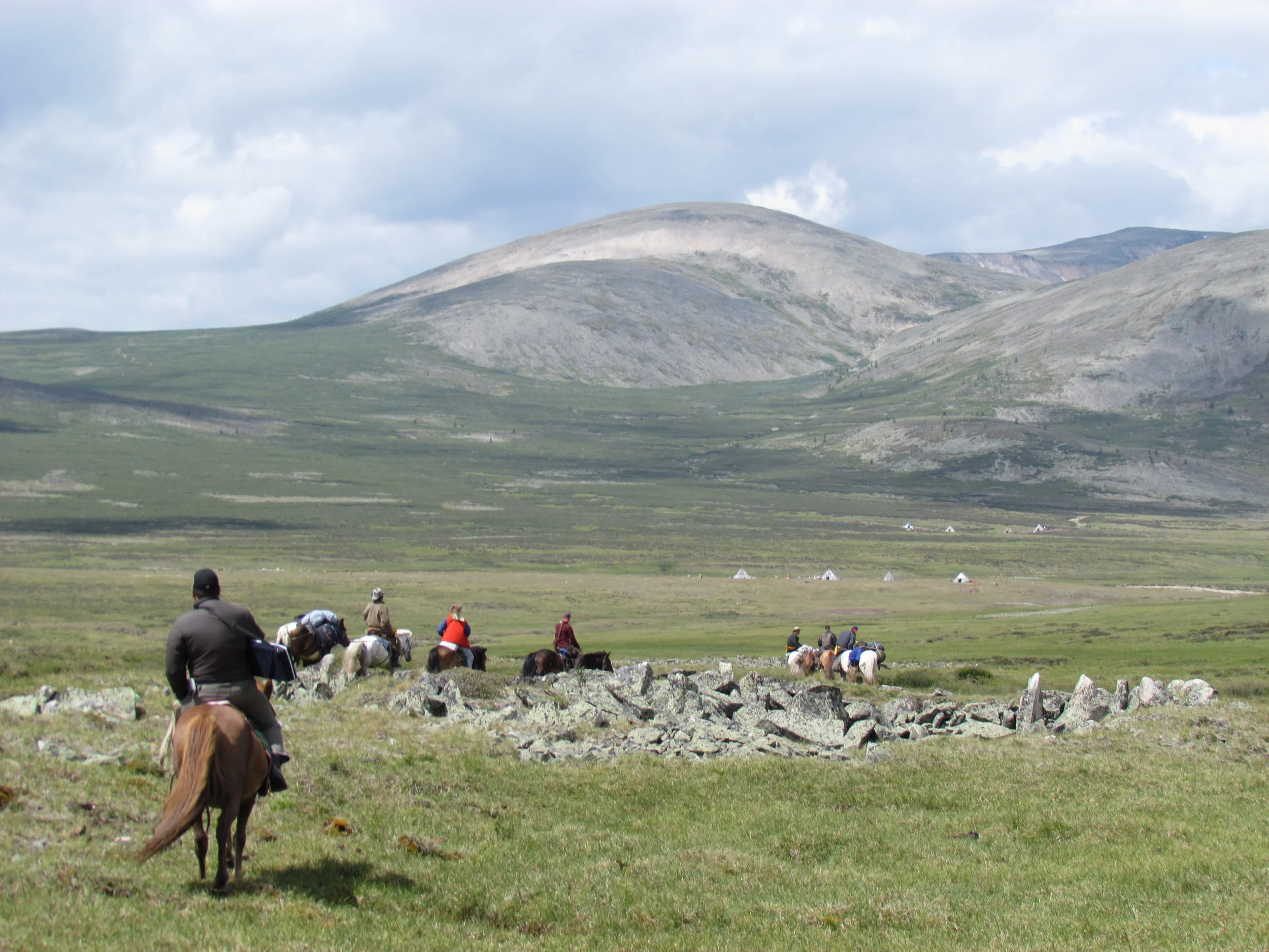 Arriving at the village