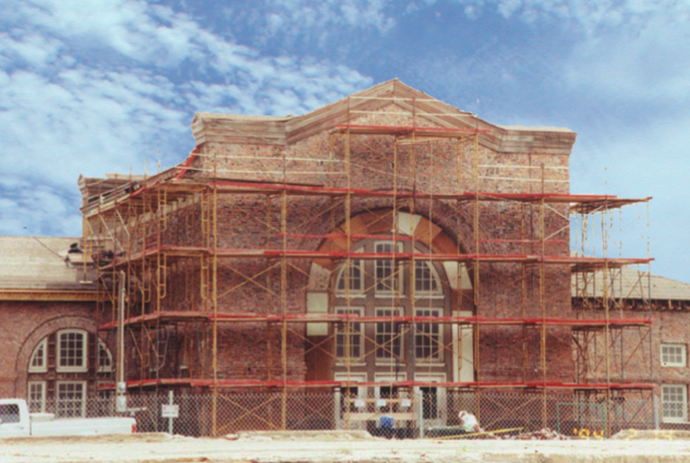 Rock Island Train Depot in Chickasha, Okla. while under restoration by CMSWillowbrook.