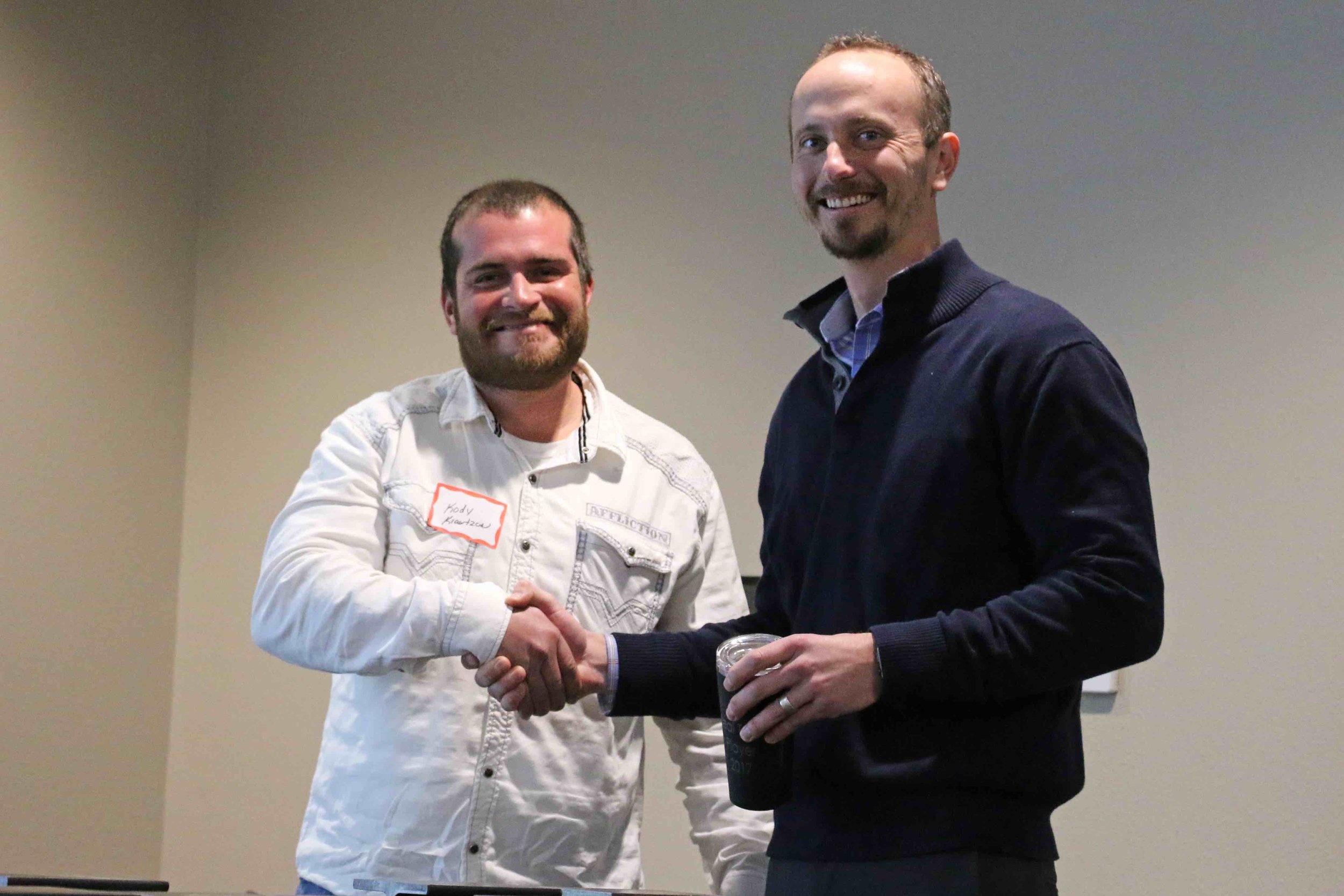 Kody Krawtzow, Ideal Team Player Award Winner