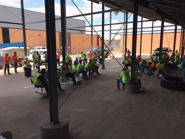 CMSW participated in a voluntary jobsite shut down for a professional safety demonstration during OSHA’s Stand Down for Safety week.