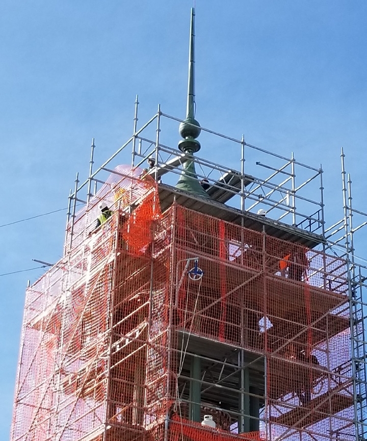 Student union close up scaffolding from Cary.jpg