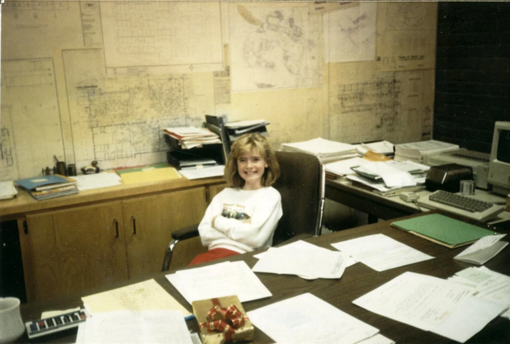 Summer DeHart in her dad’s office.