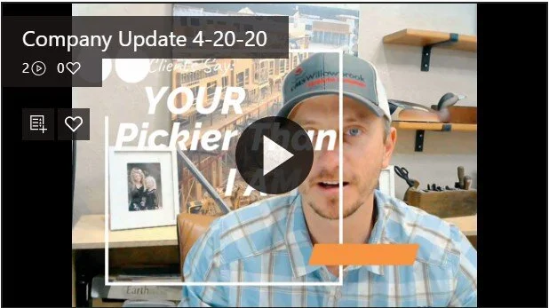 Company Update 4-20-20