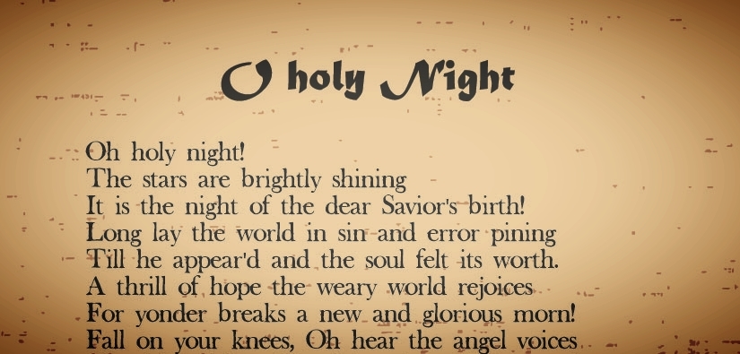 O Holy Night Lyrics