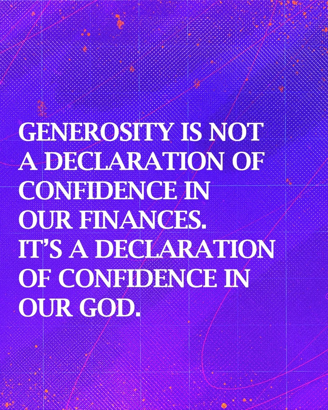 Sunday Recap
When His grace becomes our center, generosity becomes our response.