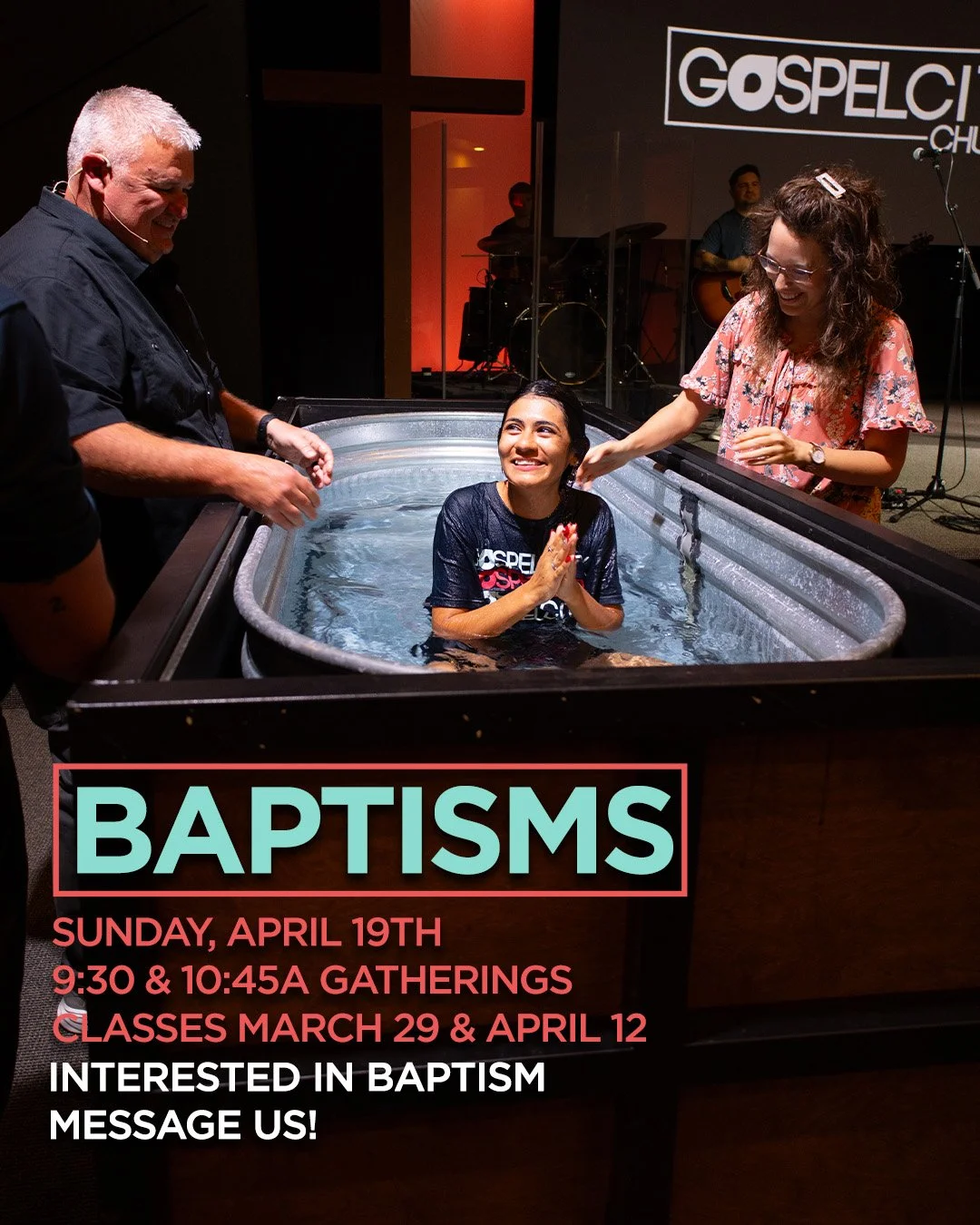 We have our next Baptism on April 19th!
Reach out if you are interested in so we can give more info.
Looking forward to celebrating what God is doing!