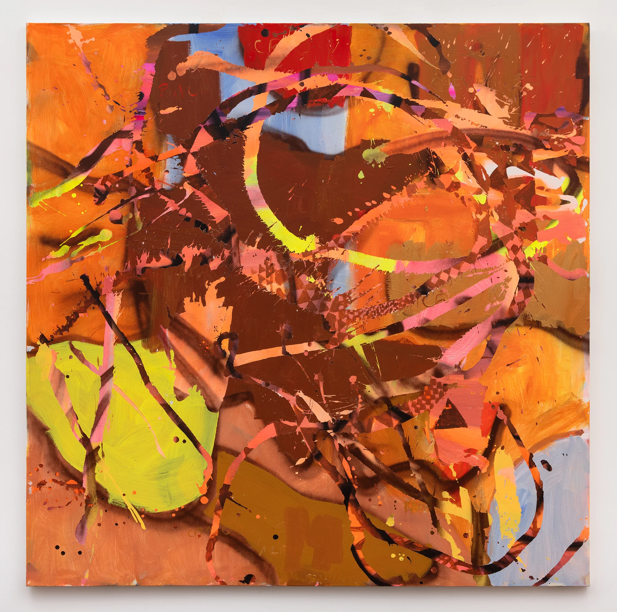 Square in a Circle, Acrylic on Canvas, 5ftx5ft, 2019
