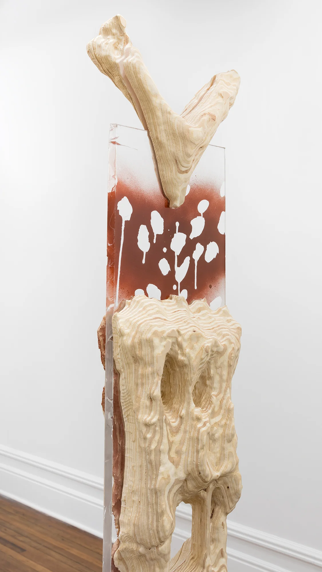 Detail of Washburn Sculpture, Boers-Li Gallery, “Worlds Without Borders”, 2019