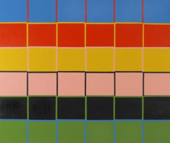 My Beautiful Laundrette (2008) by Stephen Westfall. Image appears courtesy of the artist and Lennon, Weinberg, Inc.
