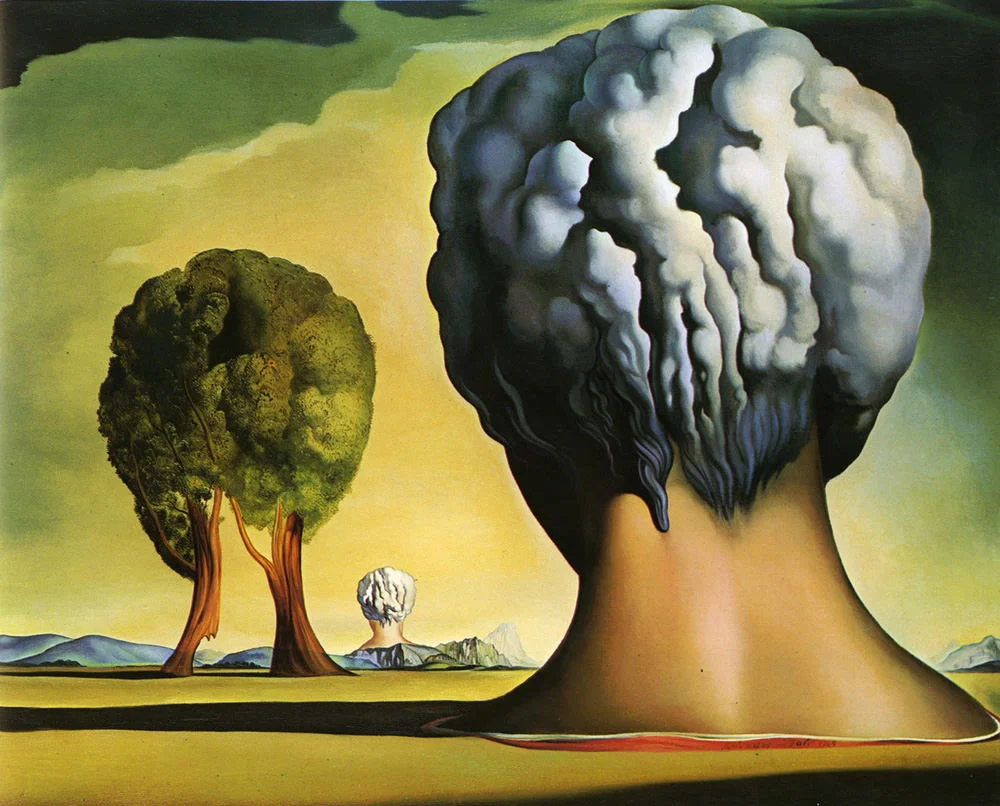Three Sphinxes of Bikini (1947) by Salvador Dali. Image property of dalipaintings.net .
