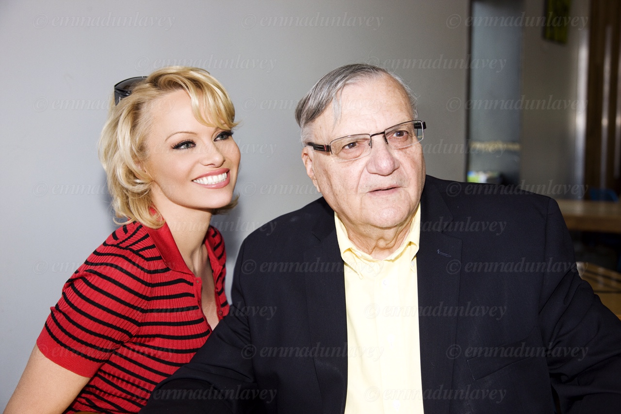 Pamela Anderson was in town Wednesday to serve inmates their lunches - to help promote Sheriff Joe Arpaio's all-vegetarian meal program at Maricopa County Jail. She hopes the meal initiative stands as a model for prisons and jails across the country.