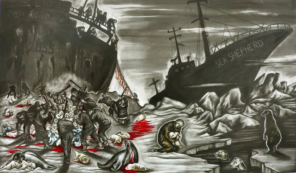 Painting by Sue Coe from 1983.