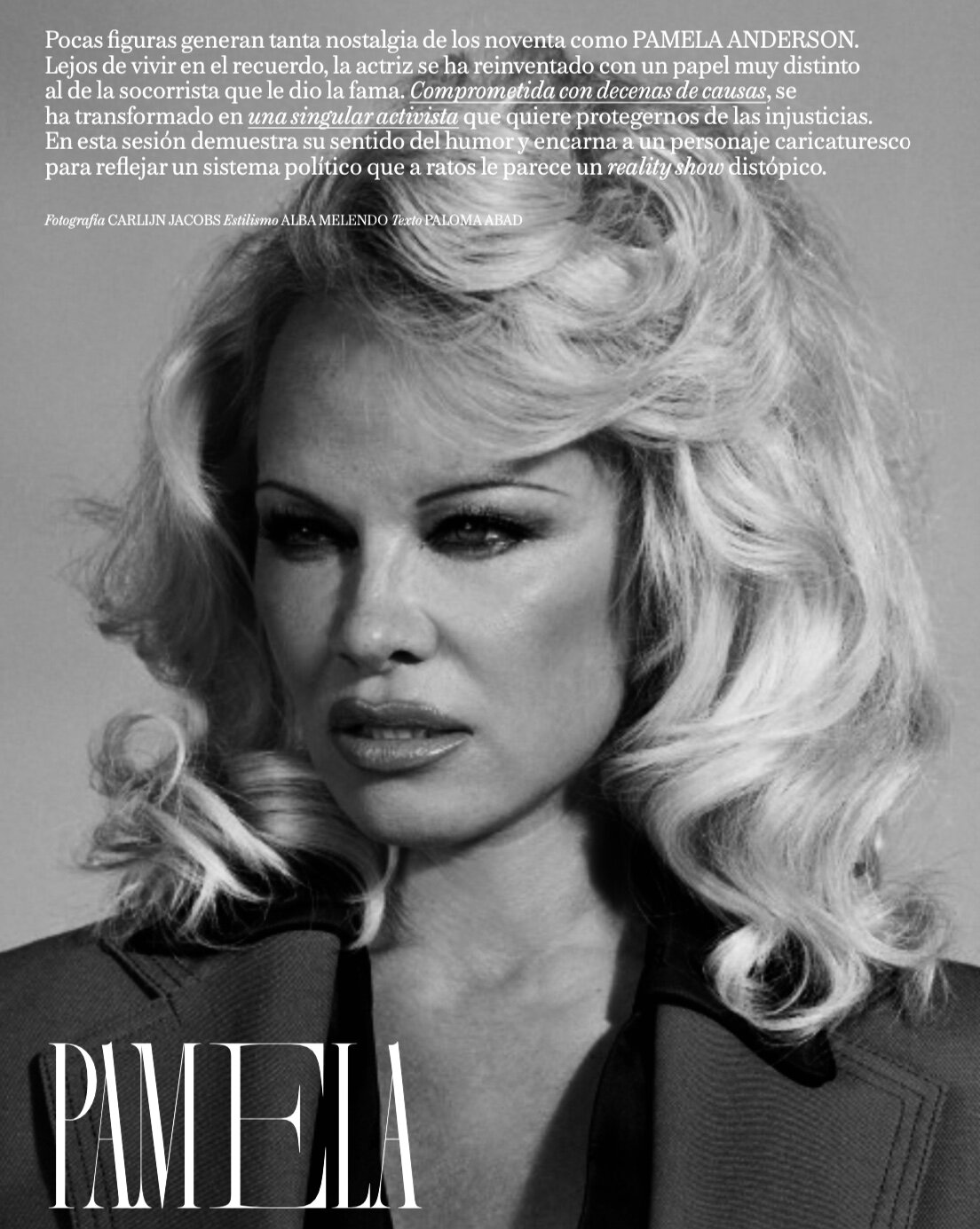 Vogue Spain Pamela Anderson