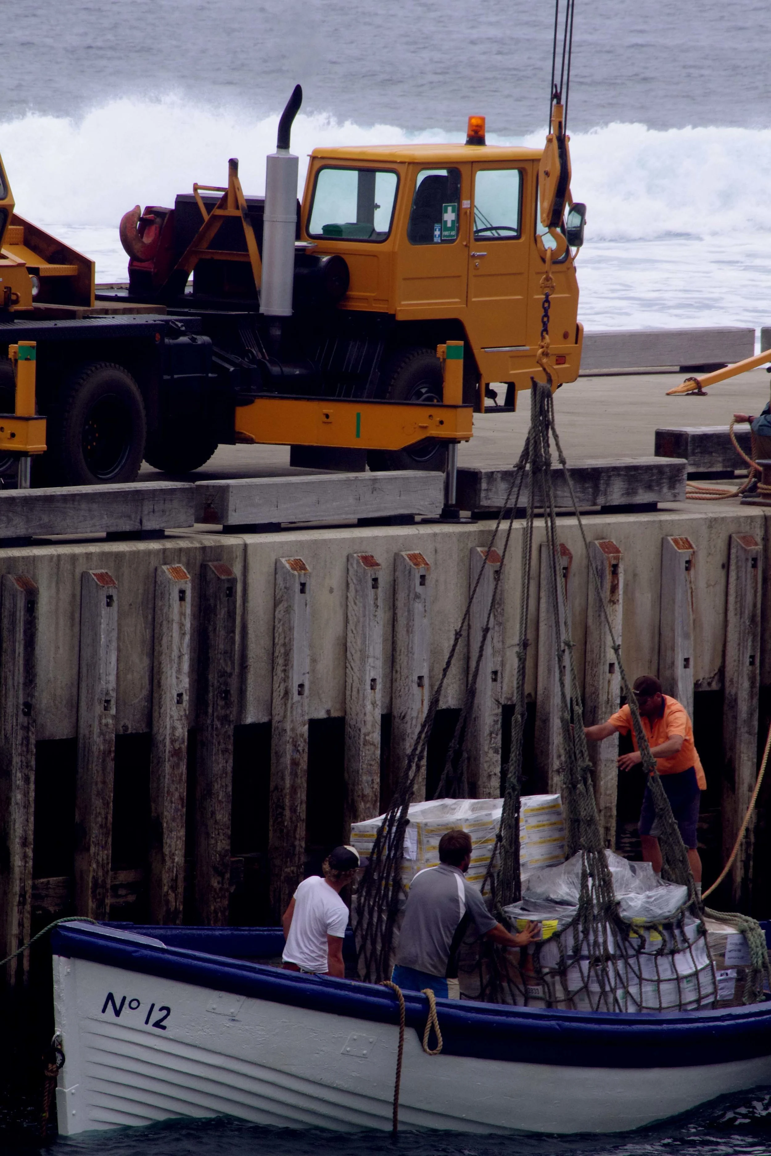 Watching unloading