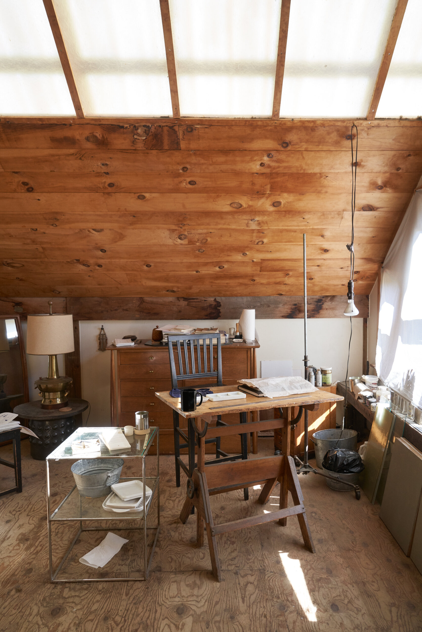 Work space in the barn.