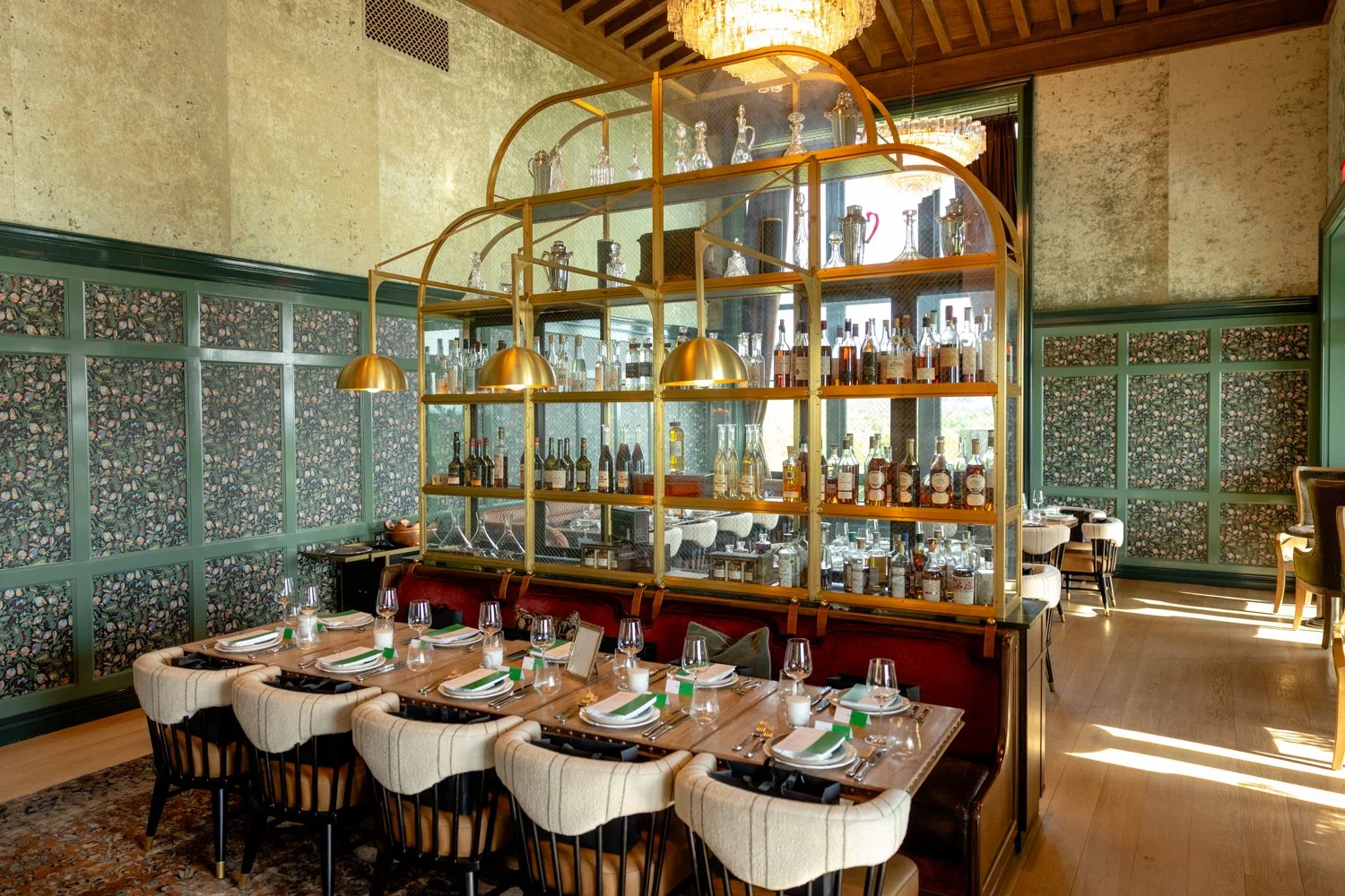 The inviting dining room at the Klocke Estate.