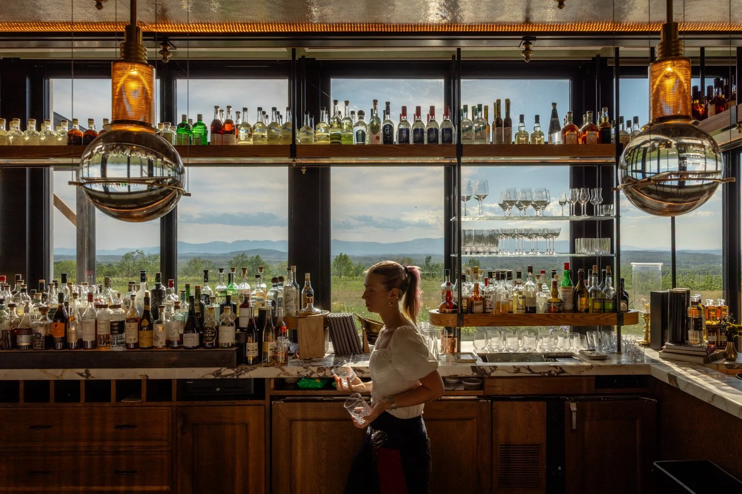 The view from the bar.