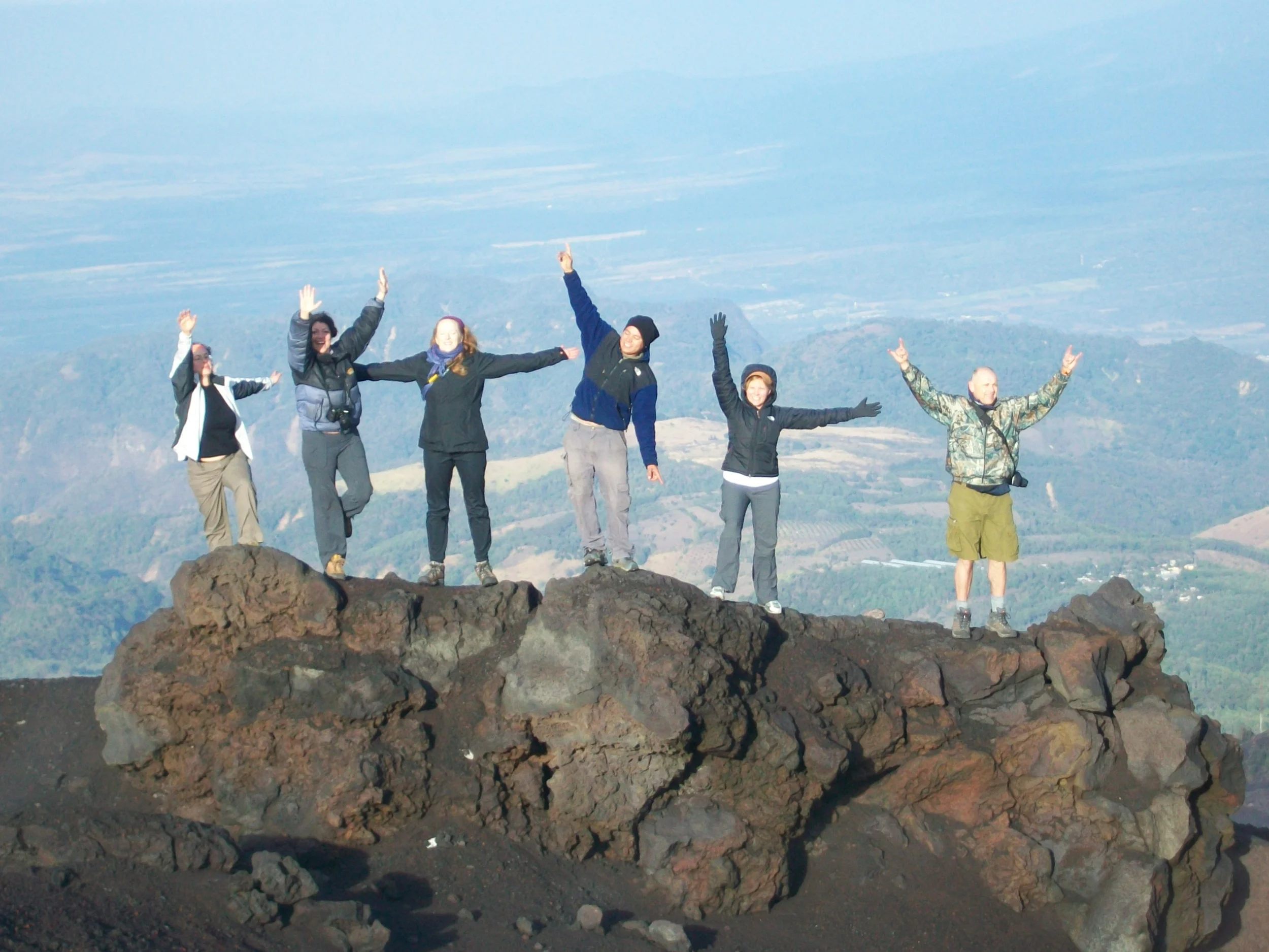Group on Pacaya jump.JPG