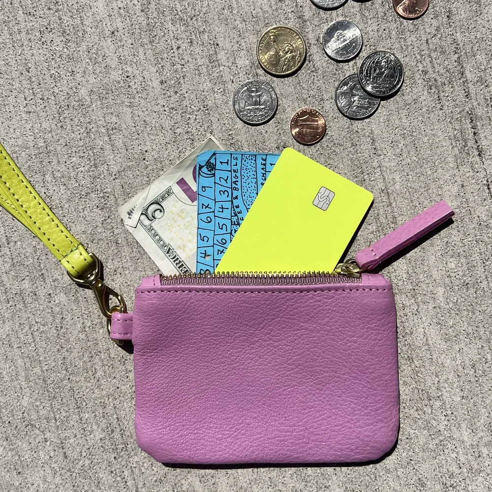 PRIMECUT: TAN LEATHER COIN POUCH
