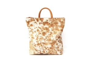 PRIMECUT: CARAMEL SPECKLED COWHIDE BACKPACK display picture 1