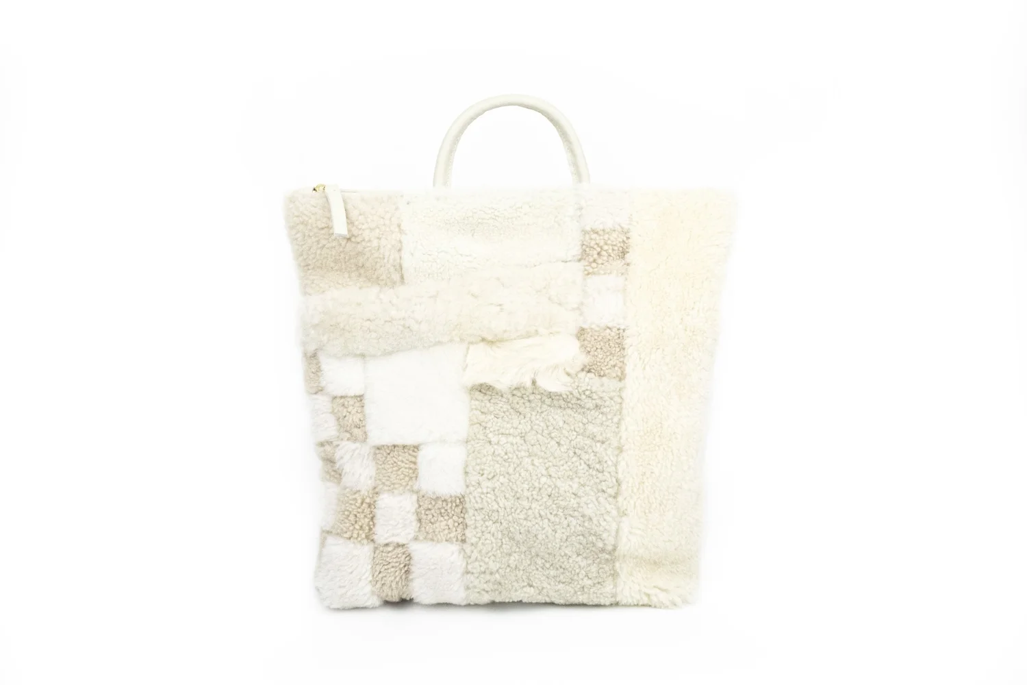 Shearling Backpack Handbag Shearling Backpack - Neutrals Backpacks, Handbags  main image 3