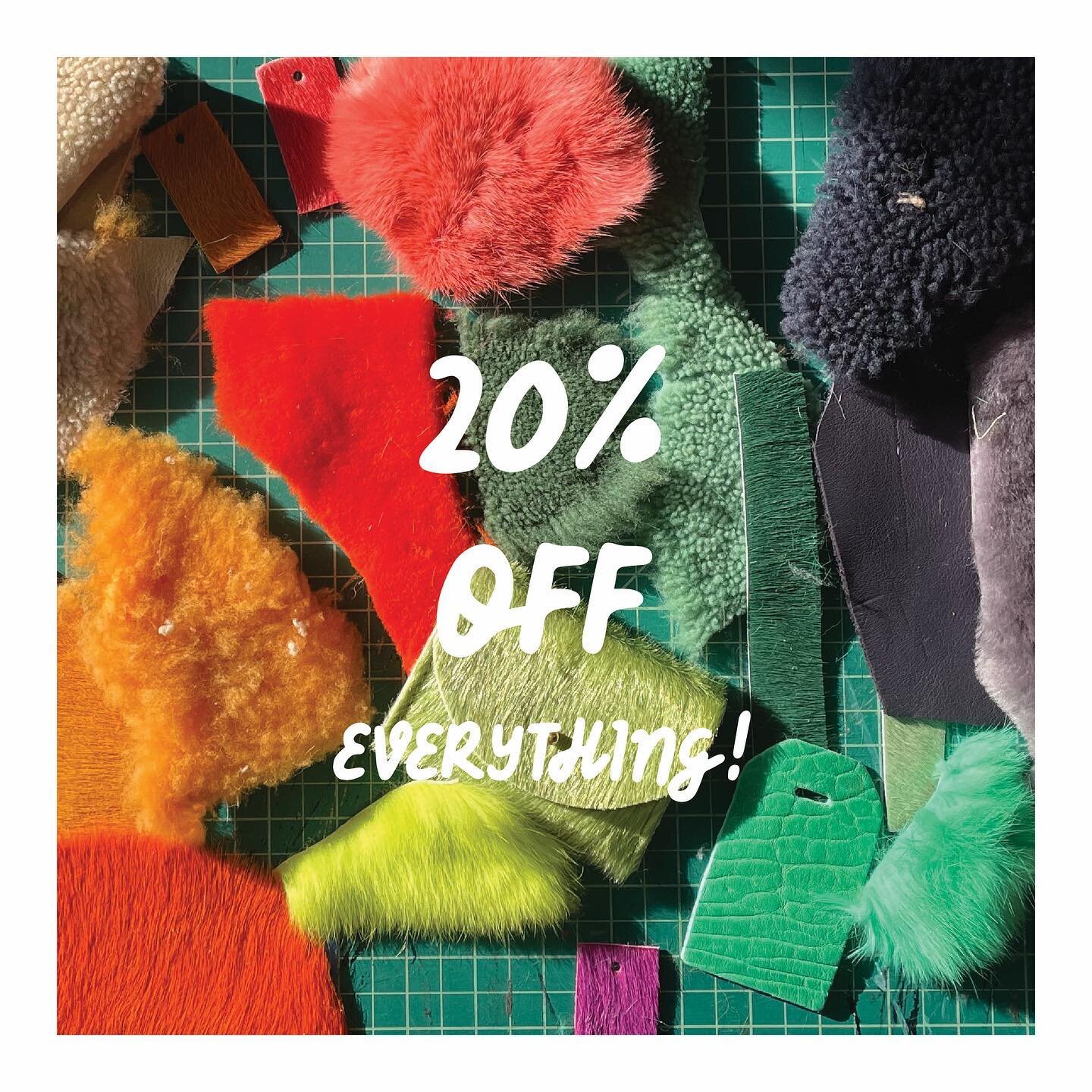 Thank you for all of your support over almost 10 years of business! We have exciting things planned for 2023 and couldn&rsquo;t do any of it without the support of all of our amazing customers. Our only site wide sale of the year is here. Take 20% of