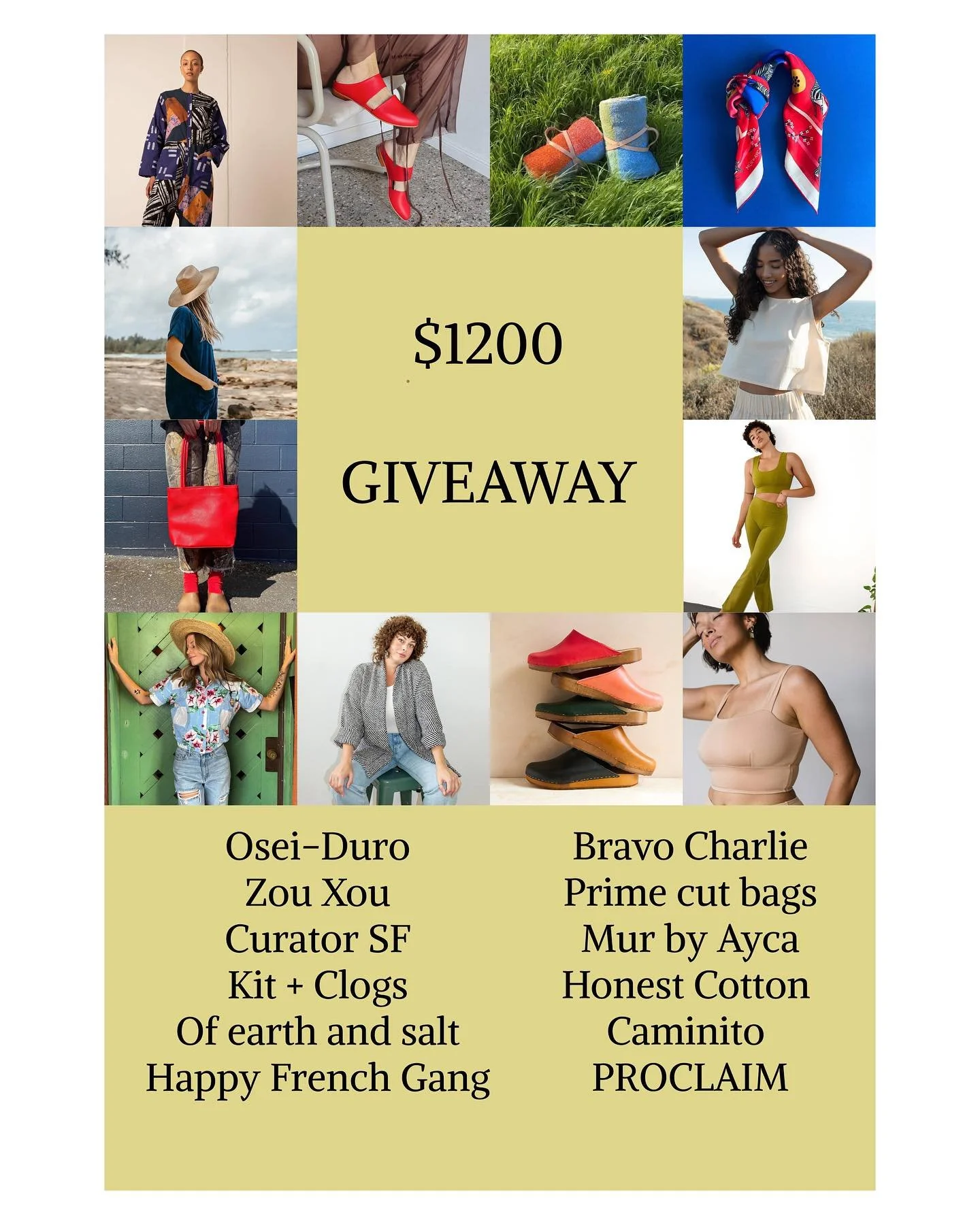 ✨ GIVEAWAY ✨
We&rsquo;ve teamed up with 12 incredible small businesses to gift one lucky winner $1,200 in prizes &mdash; that&rsquo;s a $100 gift card from each brand!

Here&rsquo;s how to enter:
1️⃣ Like this post
2️⃣ Follow all participating brands