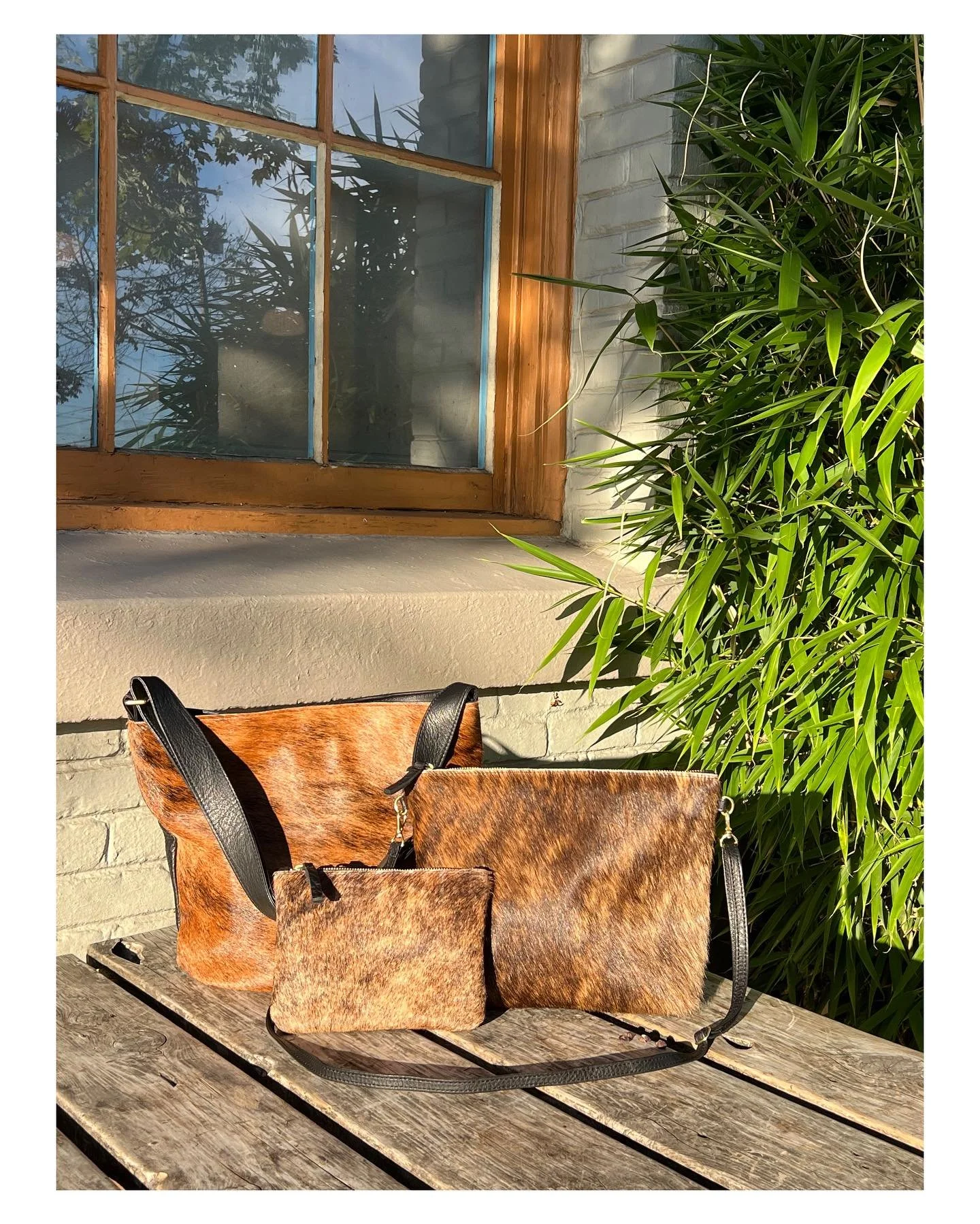 We have the most gorgeous, glossy, glowing brindle hides in right now. Obsessed with this neutral bit of texture and pattern for fall and winter 🤎 Get yours on the site now!