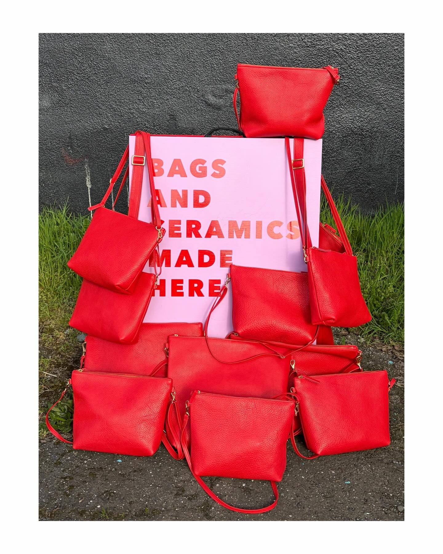 Have you been to our Portland Shop? Come say hi :)! We have ceramics by @thegranite, lots of gifts and goodies, and of course all of our primecut bags ☆! 

Come in and check out this new batch of tomato Hobo &amp; Mini Hobos this week 🍅