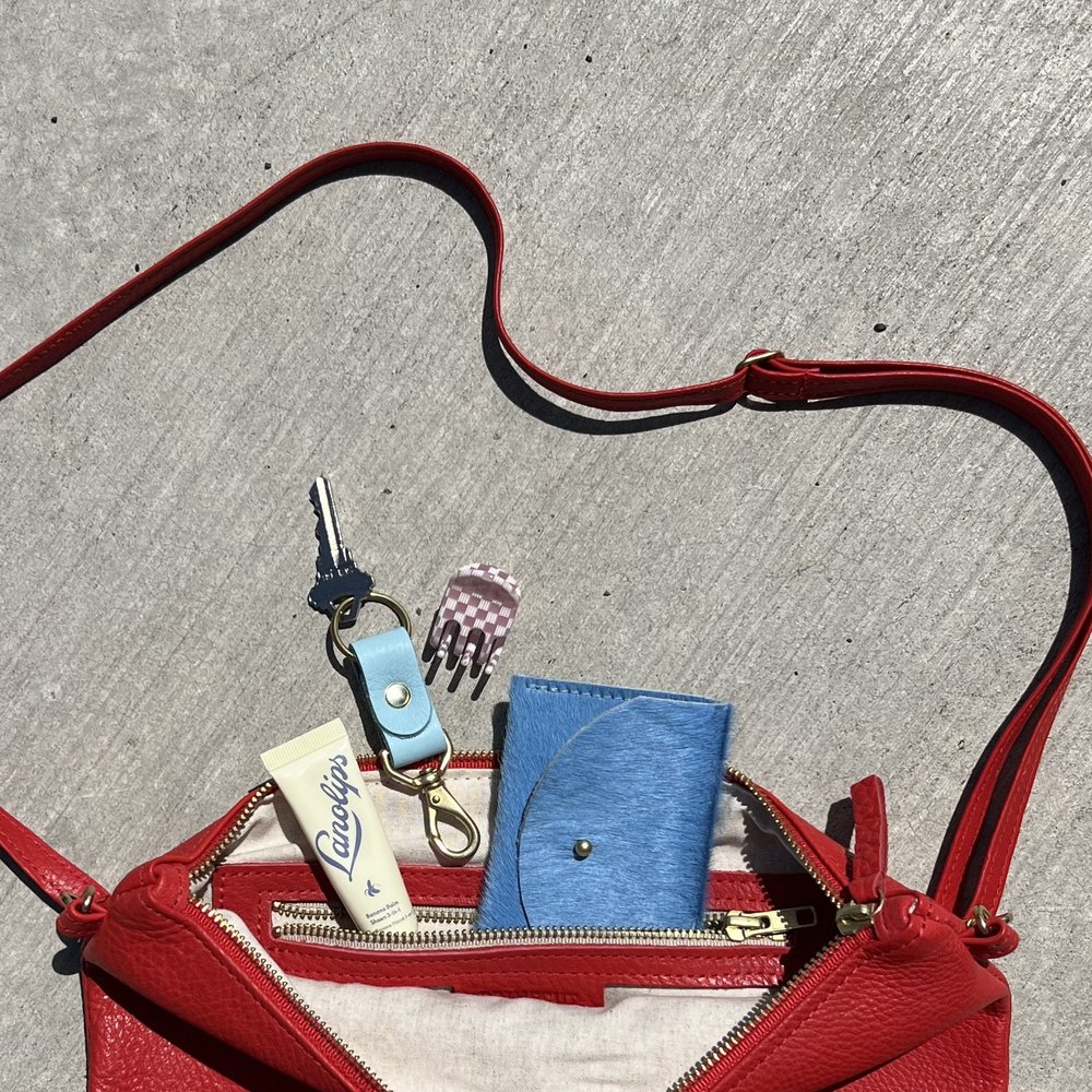 PRIMECUT: CHARTREUSE LEATHER MINI HOBO