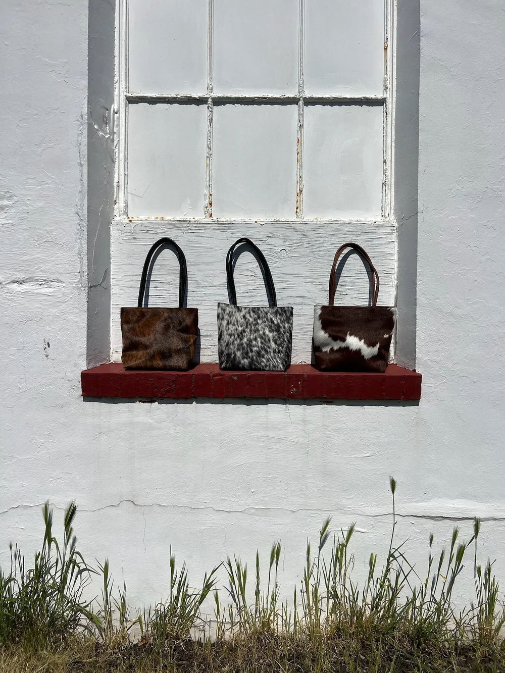 PRIMECUT: BRINDLE COWHIDE TINY TOTE