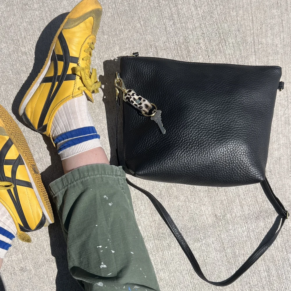 PRIMECUT: BLACK LEATHER KEYCHAIN