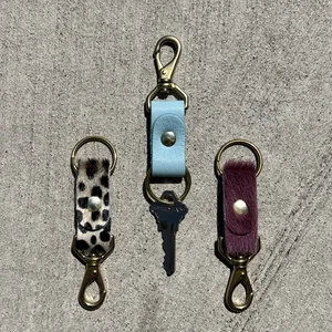PRIMECUT: BLACK LEATHER KEYCHAIN