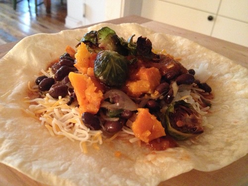 AND WENT TO WORK. (See unplanned brussels sprout addition.)