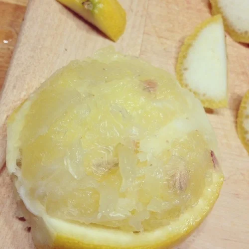 Juice of 1/2 lemon.