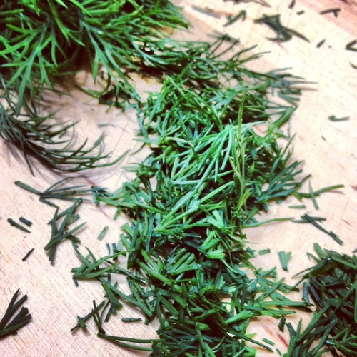 Oh, and 1 tsp dill. Can’t forget the dill. 