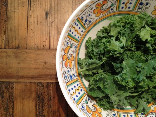  Kale leaves. Can we talk about being anxious for fall? 