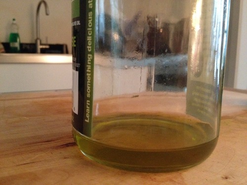  The last of your olive o (1/3 cup). 
