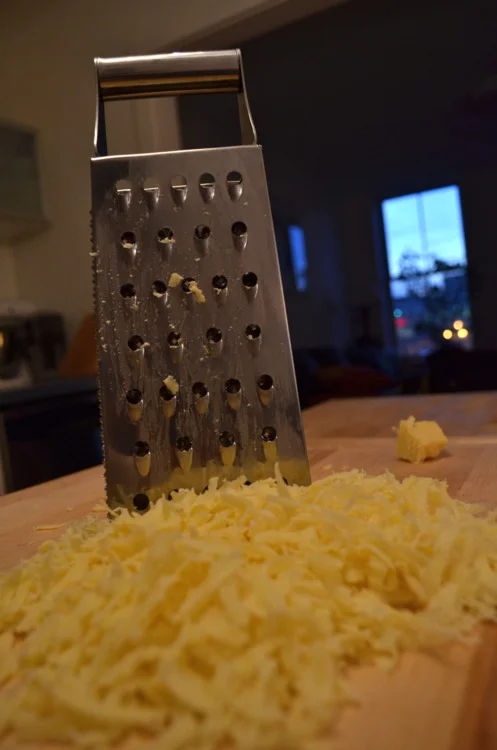 Start grating while it’s light out…