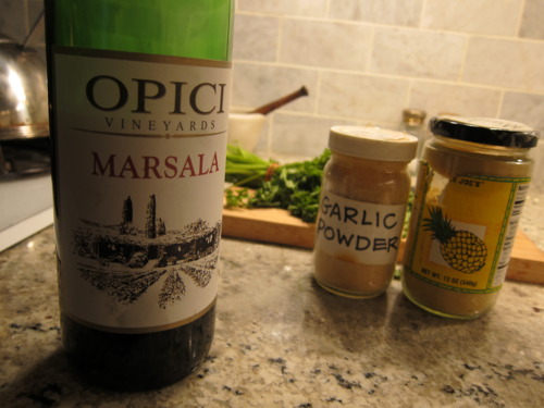 Our old friend, Marsala.