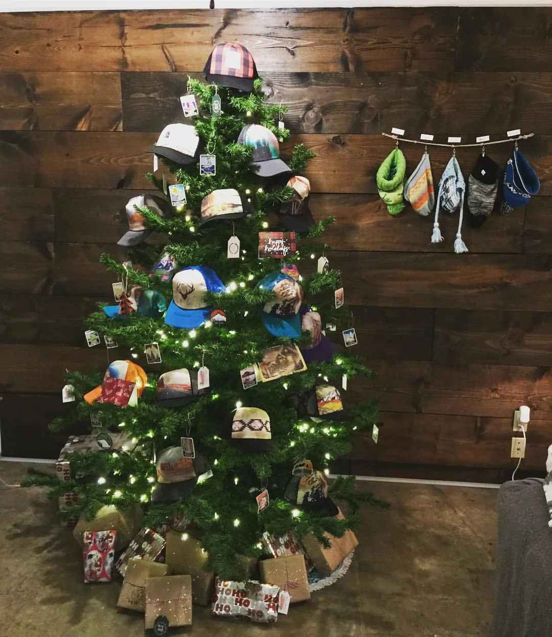 Heidi Michele hats and patches make for great Christmas tree decorations. 