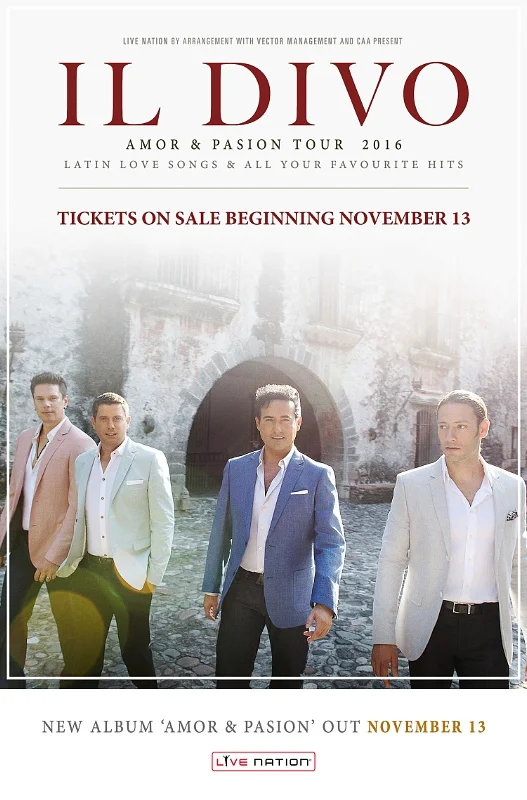 Il Divo trae el TOUR AMOR Y PASIÓN a Norteamérica